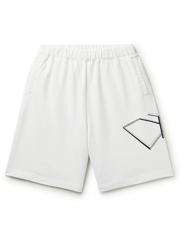 Photo: UNDERCOVER - Wide-Leg Printed Cotton-Jersey Shorts - White