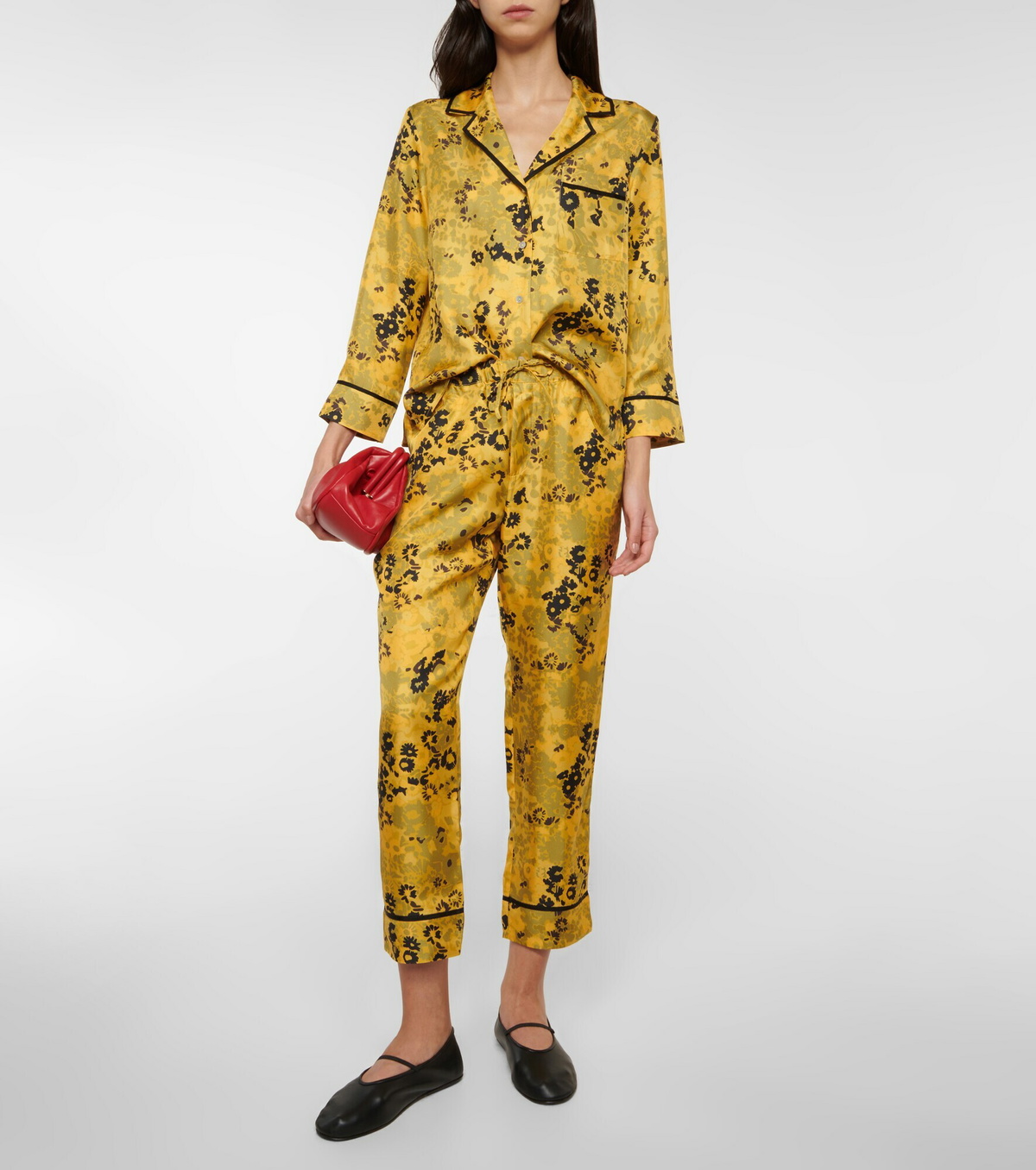 Asceno Sydney printed silk pajama pants ASCENO