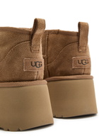 Ugg Classic Ultra Mini New Heights Suede Ankle Boots Tan