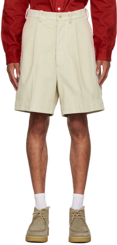 Photo: Connor McKnight Beige Cotton Shorts