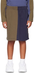 Wynken Kids Khaki & Navy Horizon Skirt