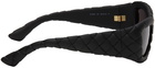 Bottega Veneta Black Intrecciato Sunglasses