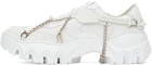 Rombaut White Boccaccio II Future Leather Harness Sneakers