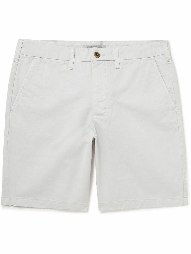 Photo: Outerknown - Nomad Straight-Leg Organic Cotton-Twill Chino Shorts - White