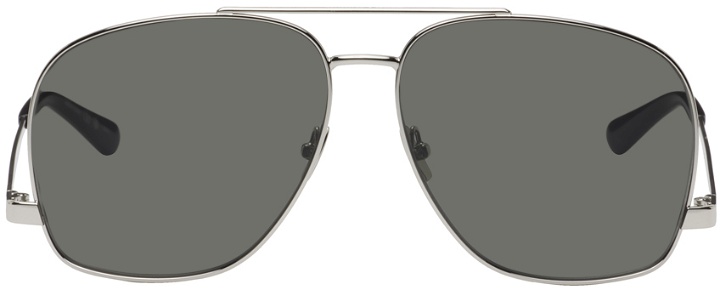 Photo: Saint Laurent Silver SL 653 Leon Sunglasses