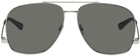Saint Laurent Silver SL 653 Leon Sunglasses