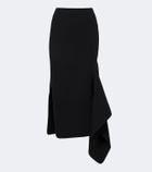 Maticevski Gleam draped midi skirt