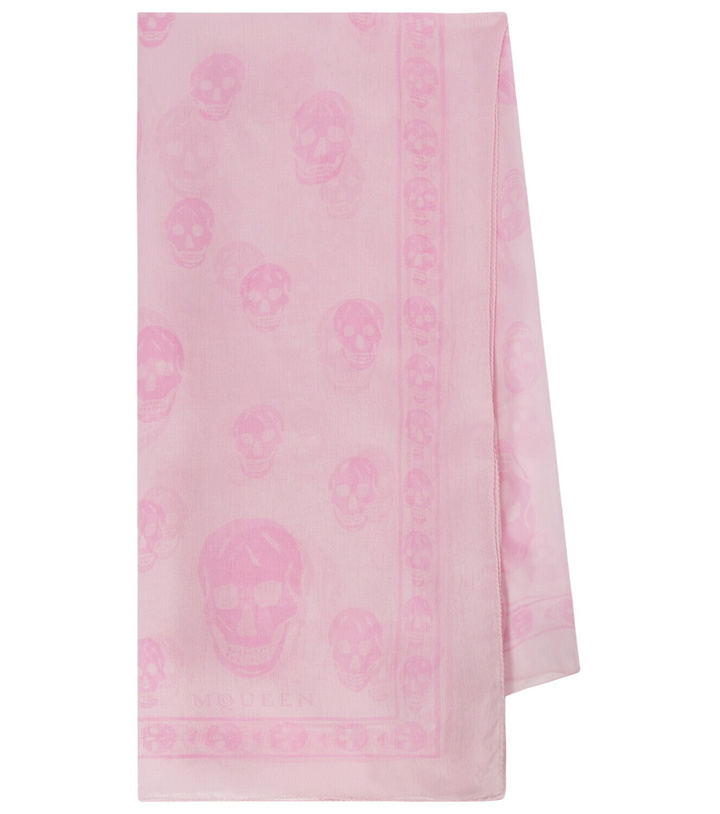 Photo: McQueen Printed silk scarf