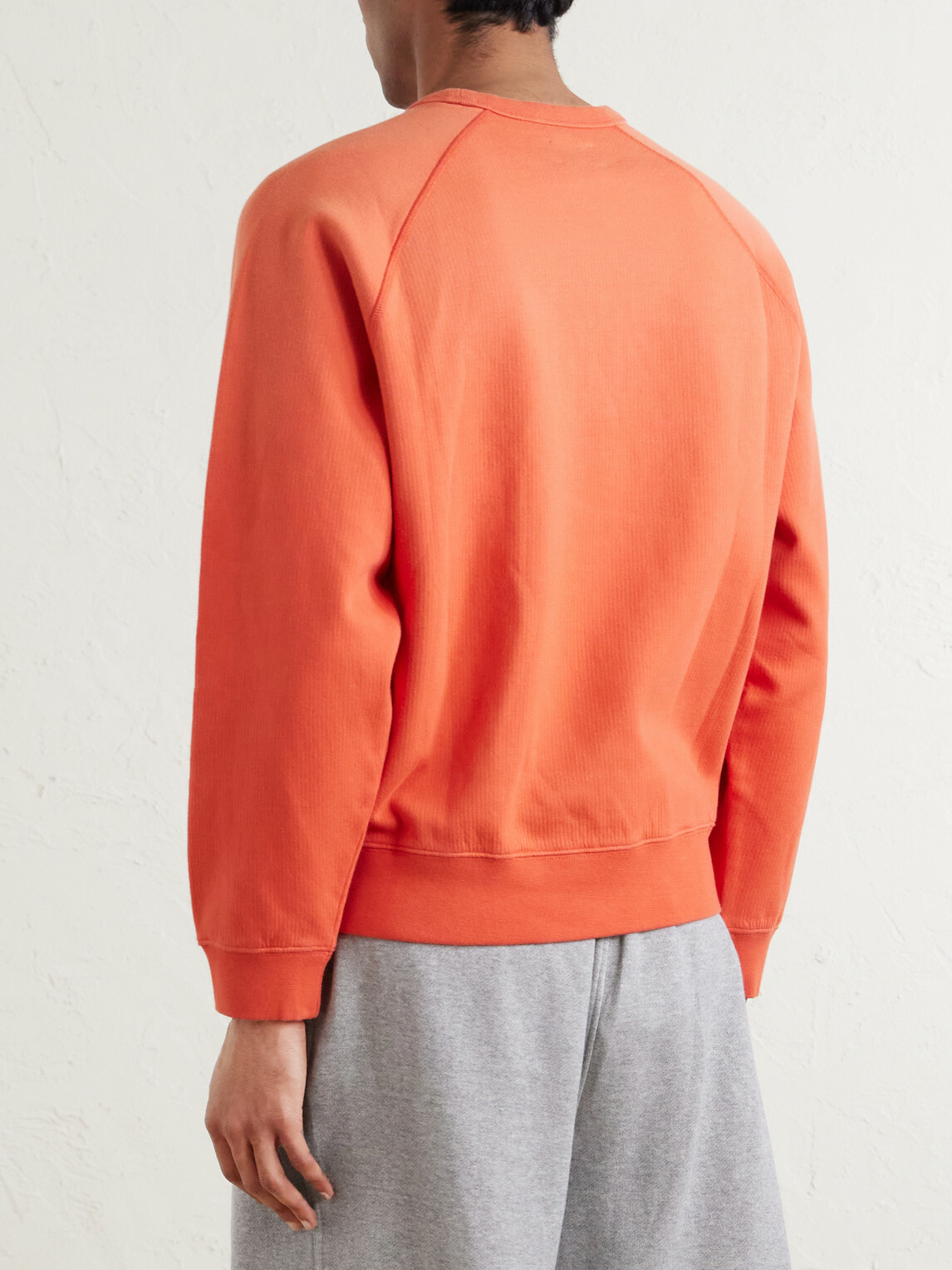 Aimé Leon Dore - Logo-Print Cotton-Blend Jersey Sweatshirt - Orange