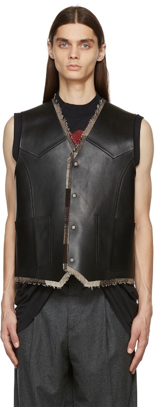 Photo: Acne Studios Black & Brown Calfskin Vest