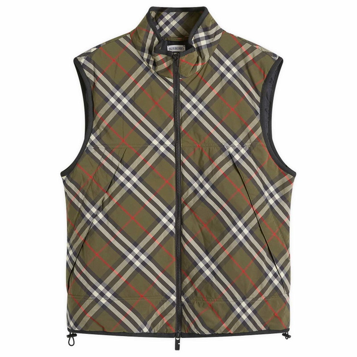 Photo: Burberry Men's Check Padded Gilet in Loch Ip Check