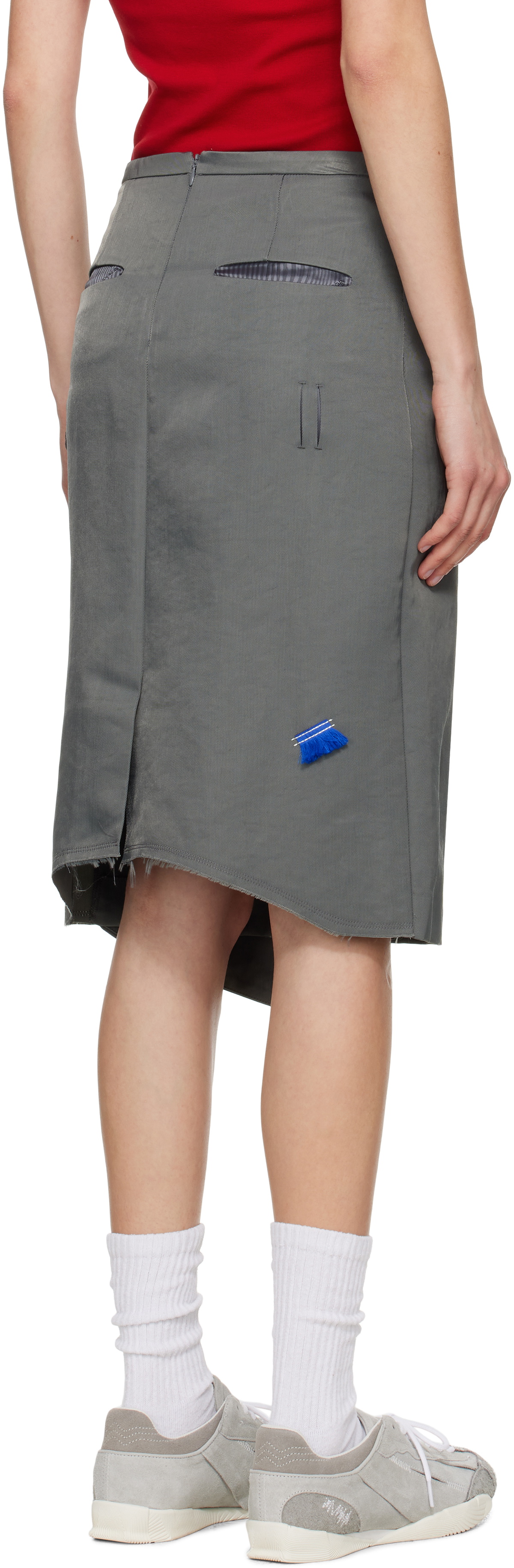 ADER error Gray Product. 67 Midi Skirt