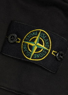 Stone Island Logo Cotton Sweatpants Black