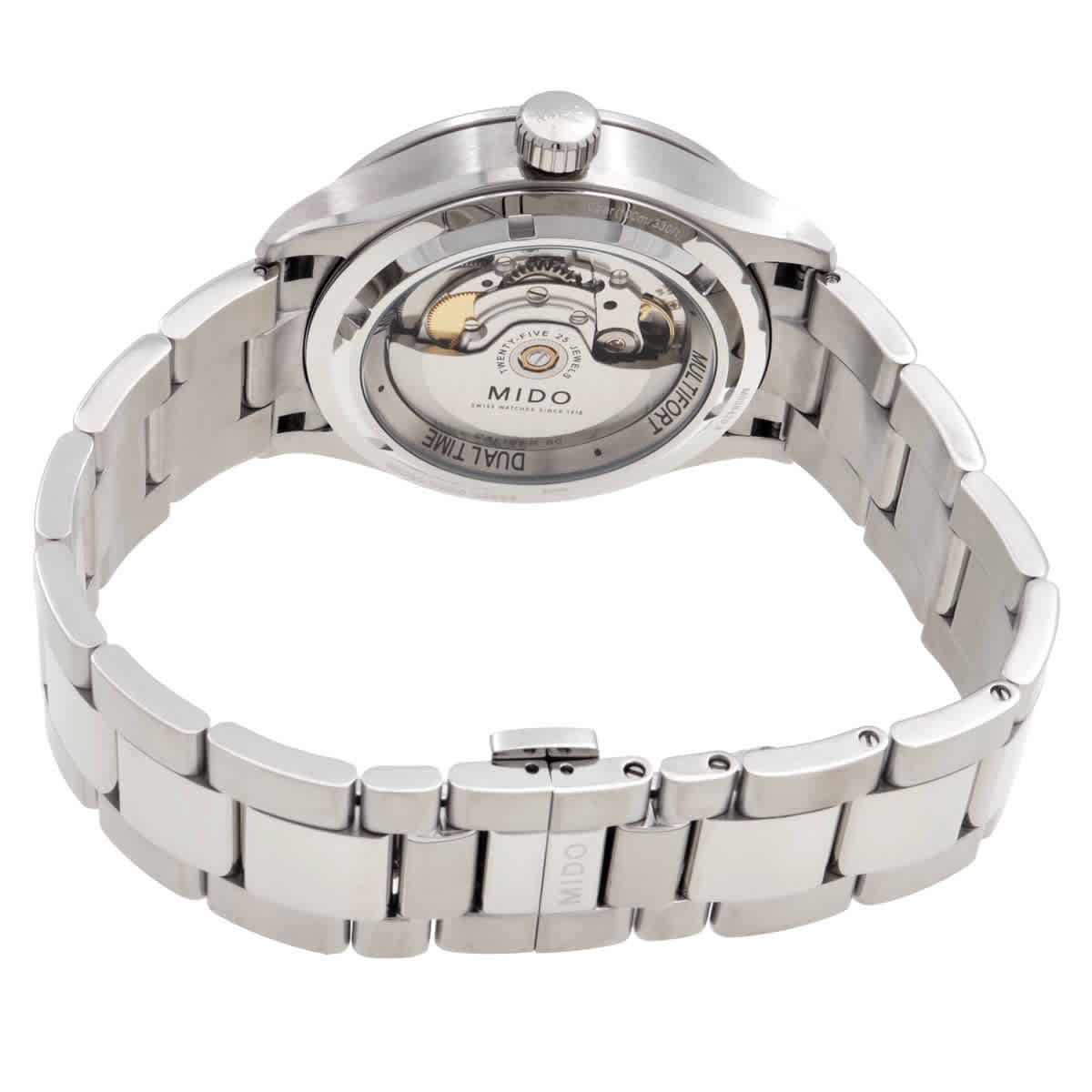 Mido Multifort Dual Time Automatic Blue Dial Watch M0384291104100