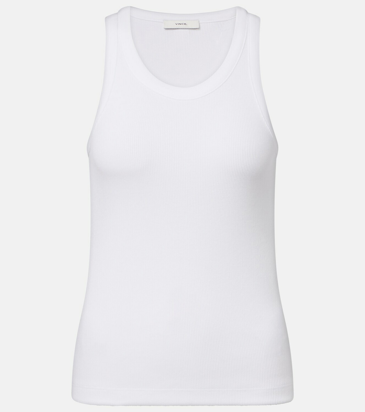 Vince Ribbed-knit jersey tank top