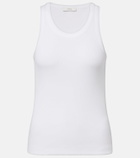 Vince Ribbed-knit jersey tank top