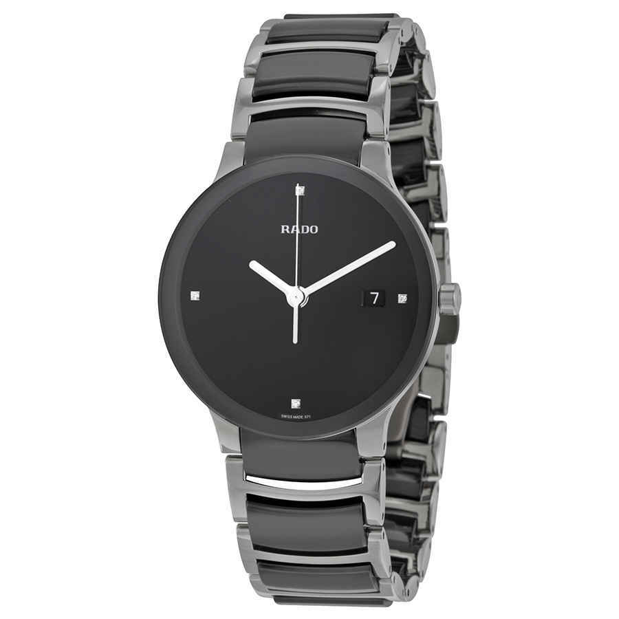 Rado Centrix Quartz Black Dial Black Ceramic Unisex Watch R30934712