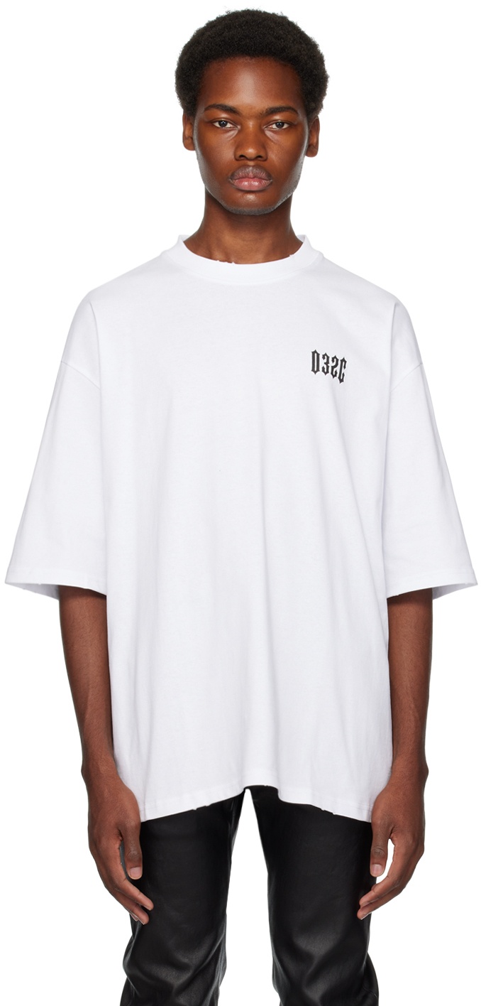 Photo: 032c White Oversized Crux T-Shirt