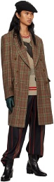 Vivienne Westwood Khaki & Red Check Coat