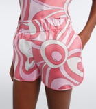 Pucci Marmo silk twill shorts