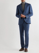 Brunello Cucinelli - Slim-Fit Linen, Wool and Silk-Blend Blazer - Blue