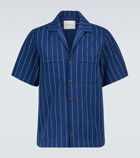 King & Tuckfield - Pinstriped bowling shirt