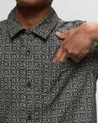 C.P. Company Popeline All Over Baja Print Shirts   Short Sleeve Black - Mens - Shortsleeves