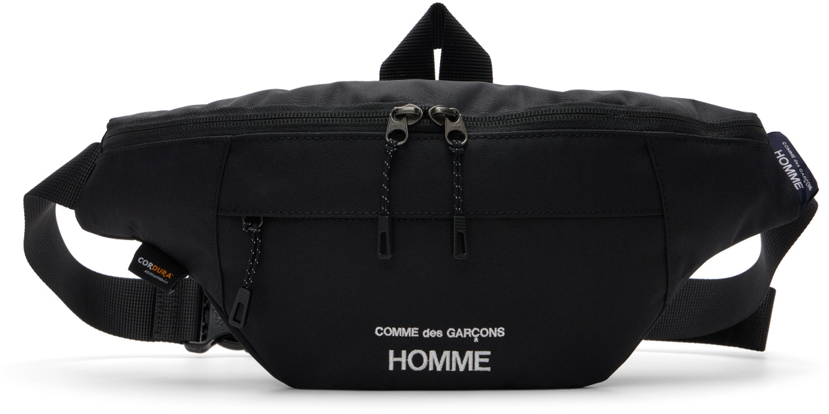 Comme des Garçons Homme Black Cordura Belt Bag