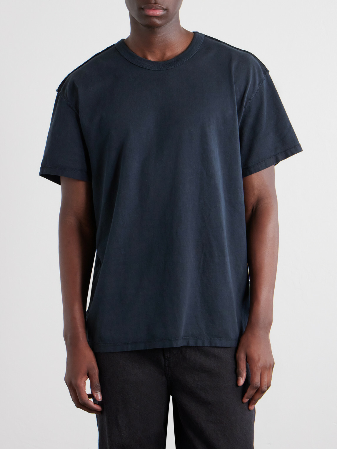 Les Tien - Cotton-Jersey T-Shirt - Black