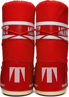 Moon Boot Red Icon Nylon Boots