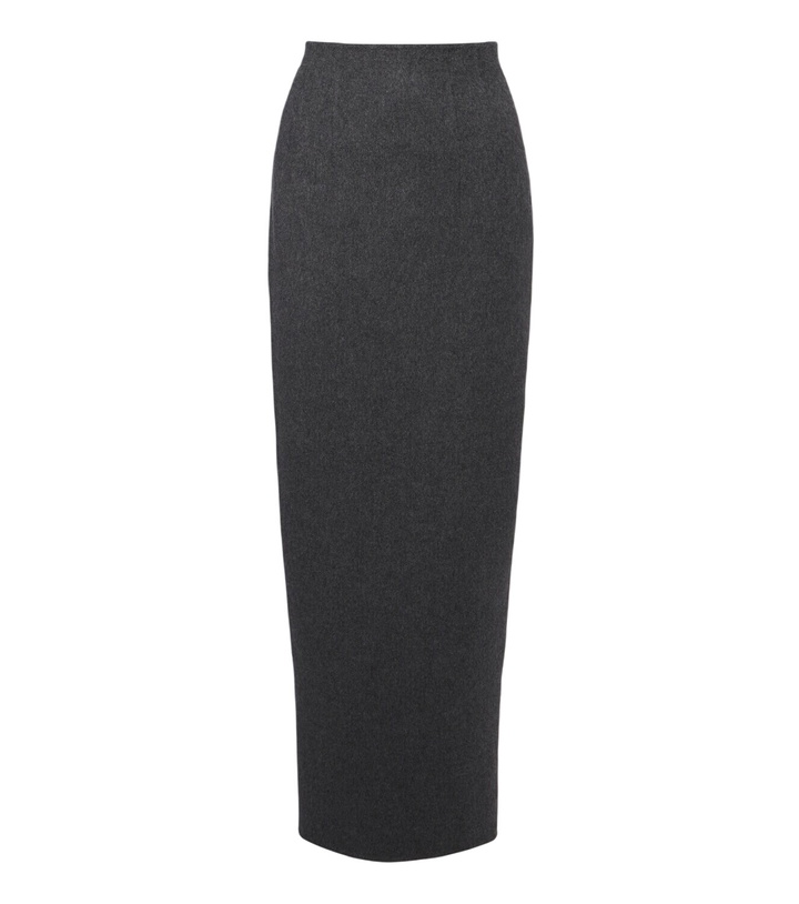 Photo: Khaite Loxley wool, silk, and cashmere maxi skirt
