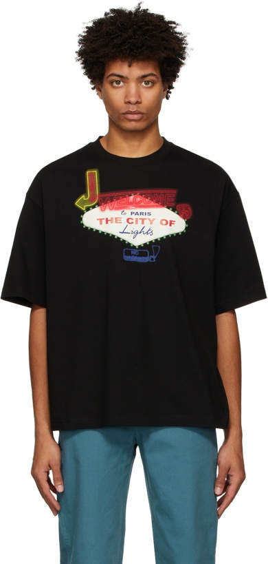 Photo: Lanvin Black Oversized Printed T-Shirt