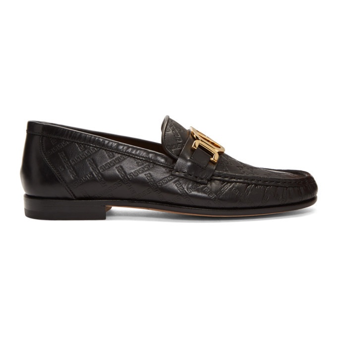Photo: Versace Black Driver Loafers