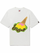 ICECREAM - Dropped Cone Logo-Print Cotton-Jersey T-Shirt - White