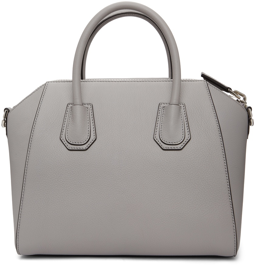 Givenchy Grey Grained Small Antigona Bag Givenchy