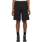 Ziggy Chen Black Panelled Shorts