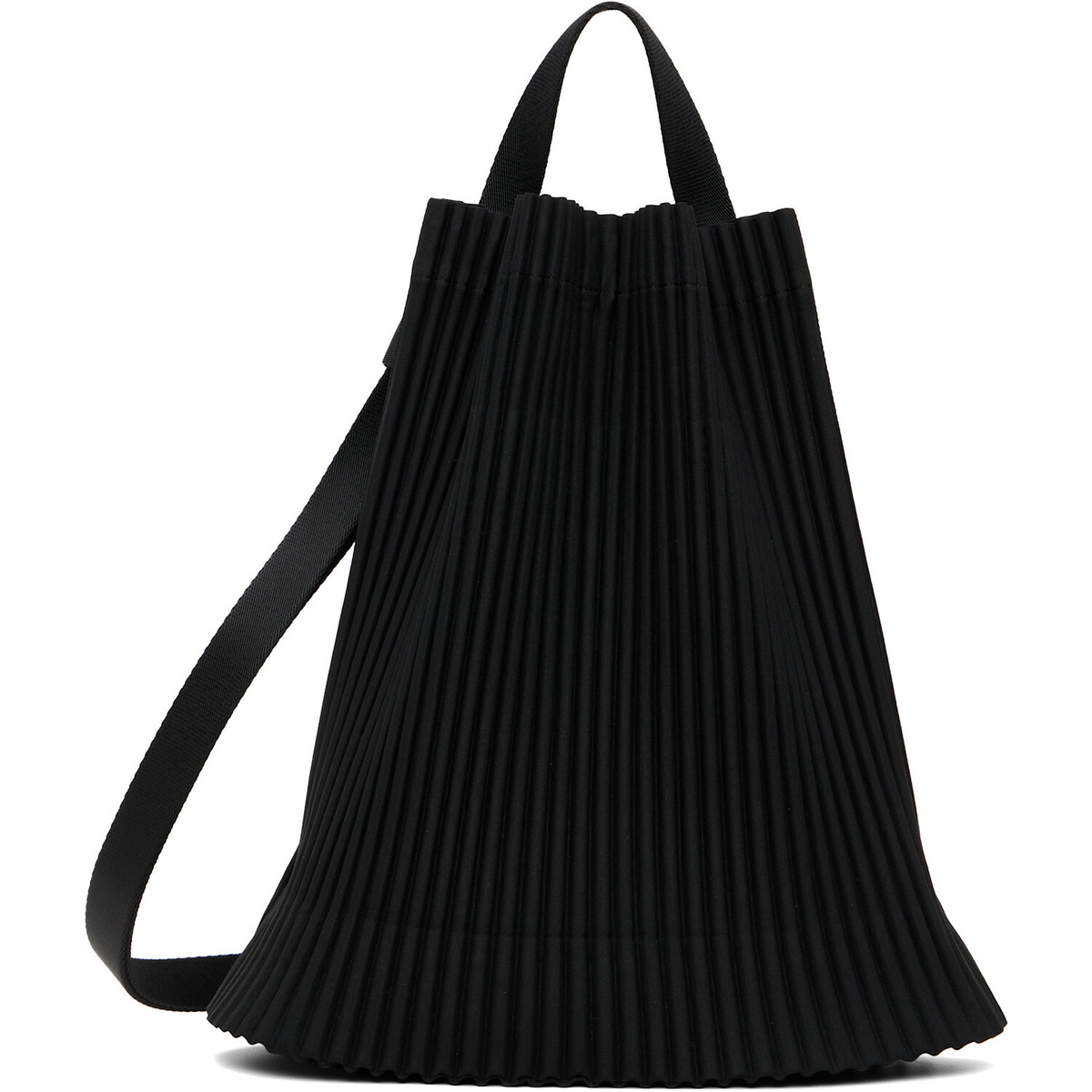 HOMME PLISSÉ ISSEY MIYAKE Black Drawstring Pleats Bag