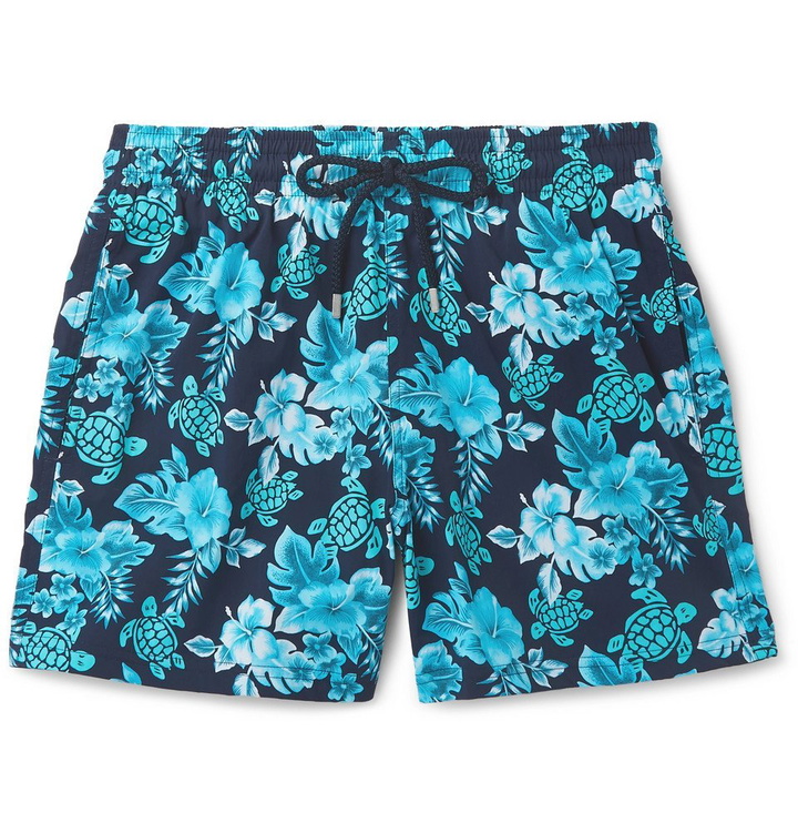 Photo: Vilebrequin - Moorise Slim-Fit Mid-Length Printed Swim Shorts - Navy