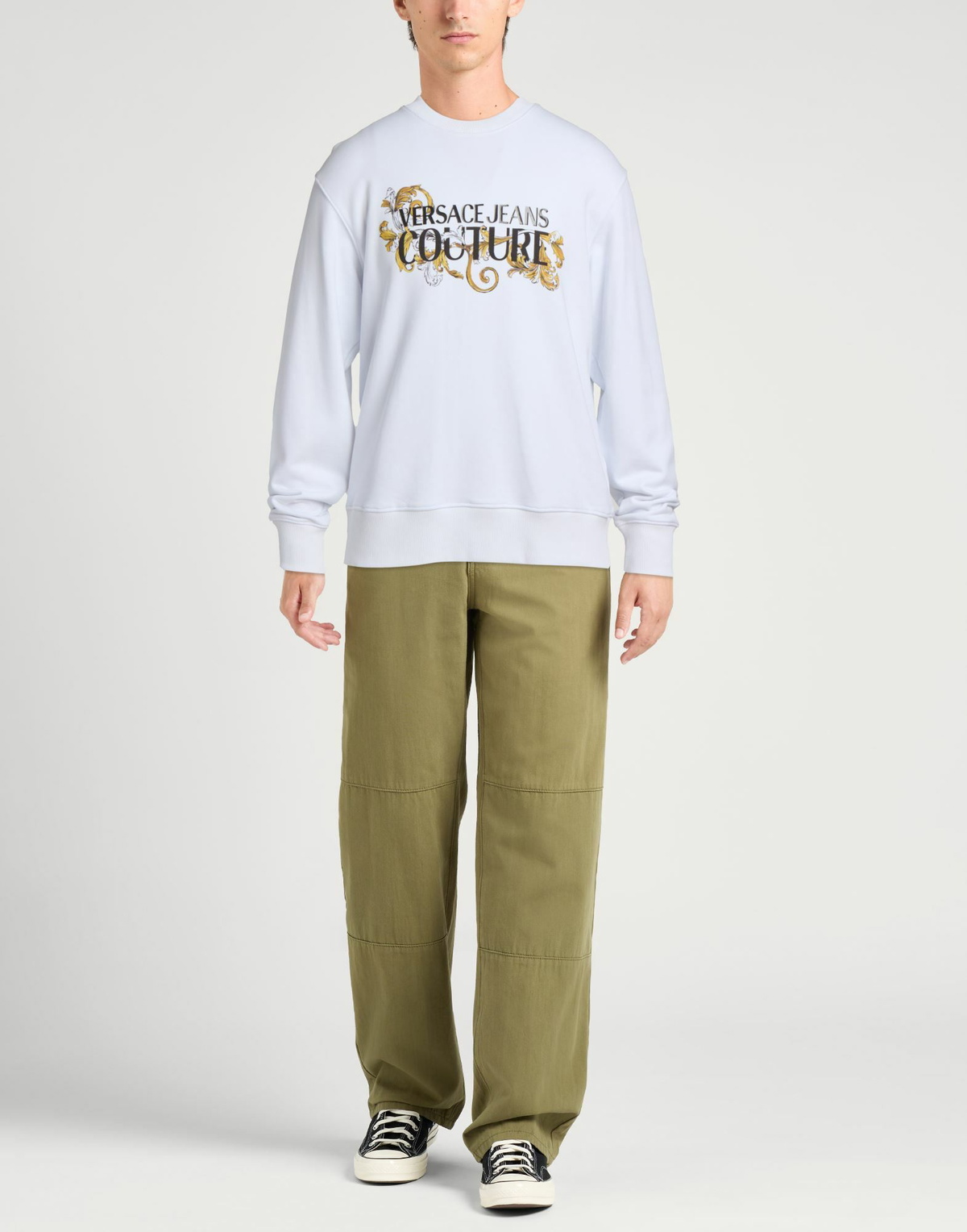 Versace Jeans Couture Mens Sweatshirt in White