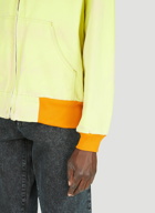 Zip Up Hooded Sweatshirt in Yellow