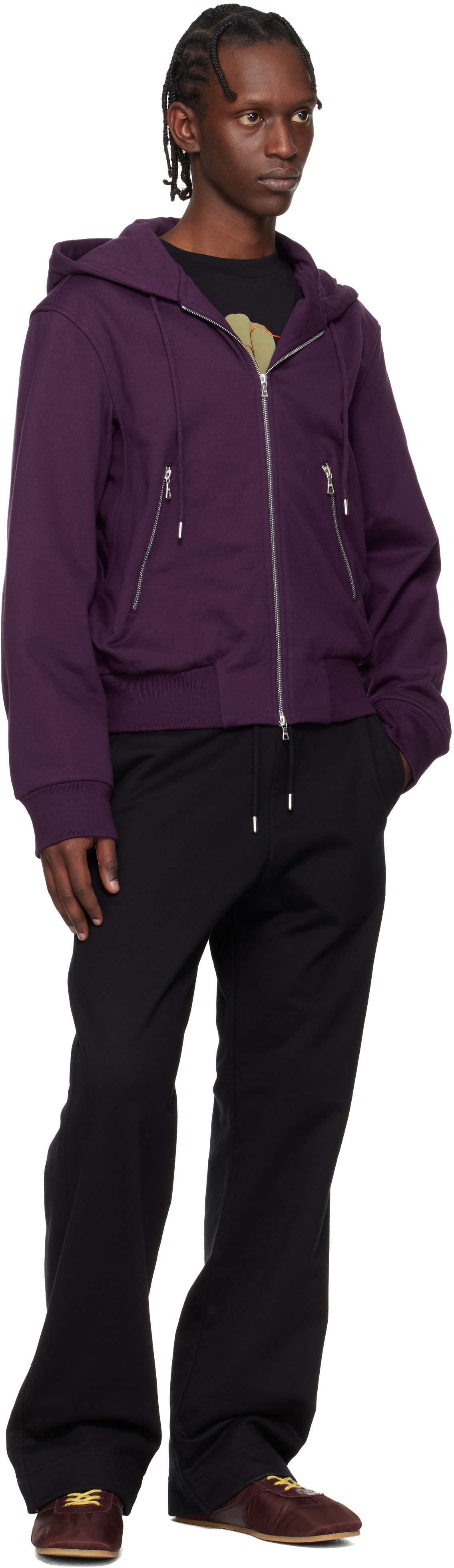 Dries Van Noten Black Drawstring Sweatpants