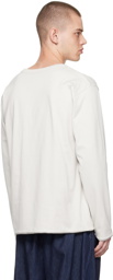 NEEDLES Off-White Print Reversible Long Sleeve T-Shirt