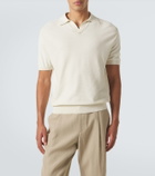 Canali Cotton and silk polo shirt