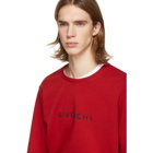 Givenchy Red Vintage Logo Sweatshirt