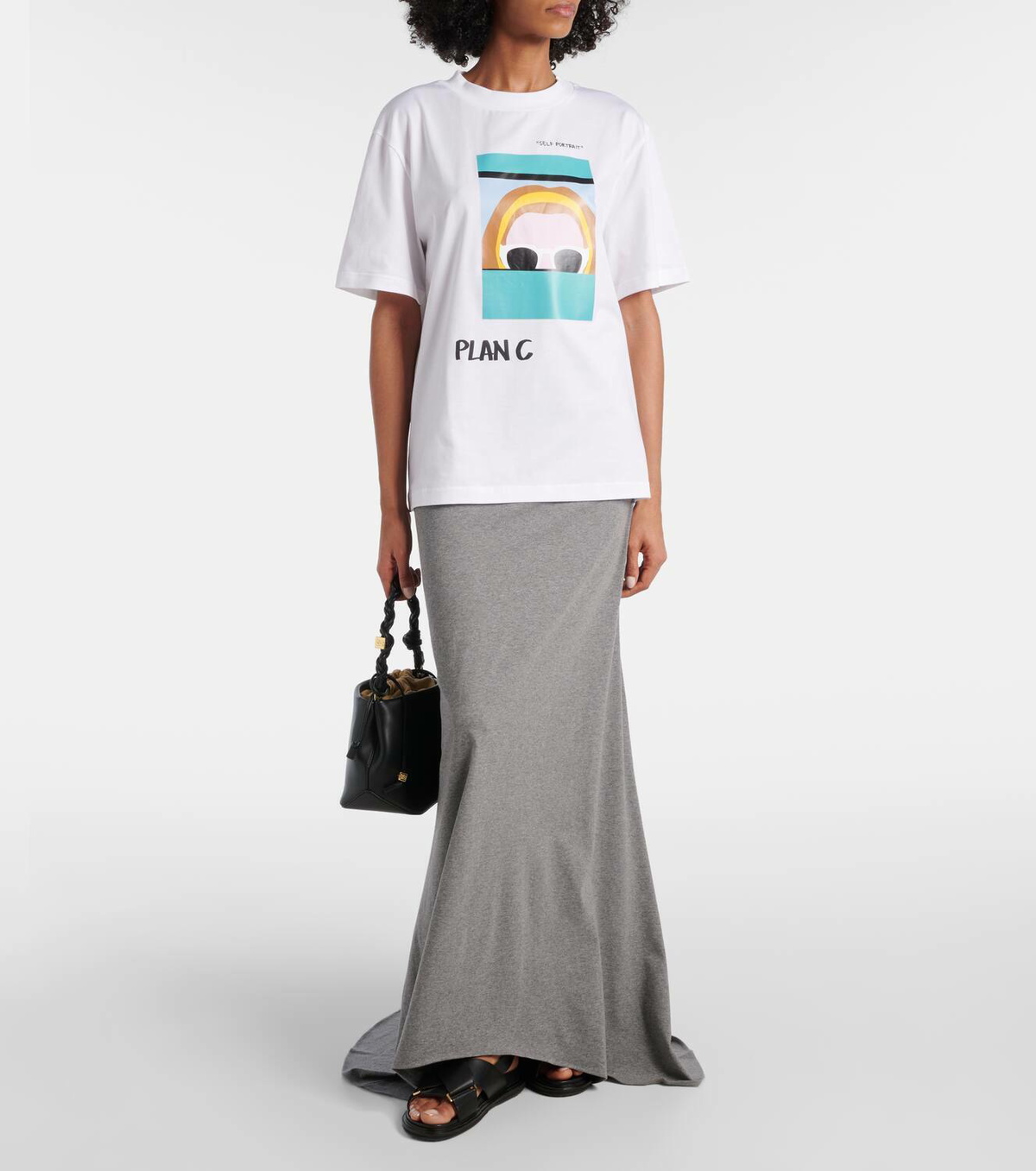 Plan C Cotton maxi skirt