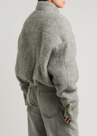 Darkpark Bobbie Wool-blend Bomber Jacket Grey