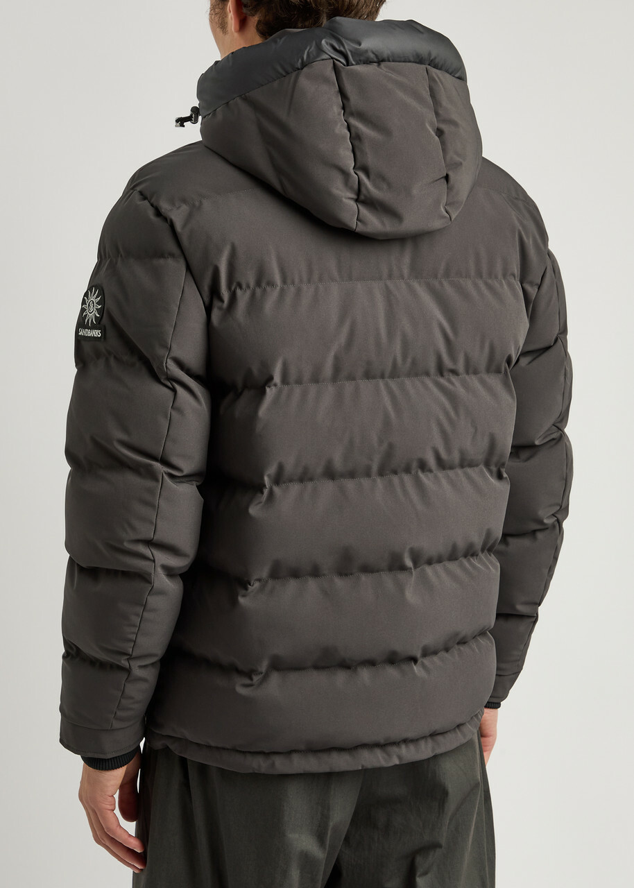 Sandbanks Banks Quilted Shell Jacket Charcoal