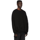 Juun.J Black Zip Sleeve Detail Sweatshirt