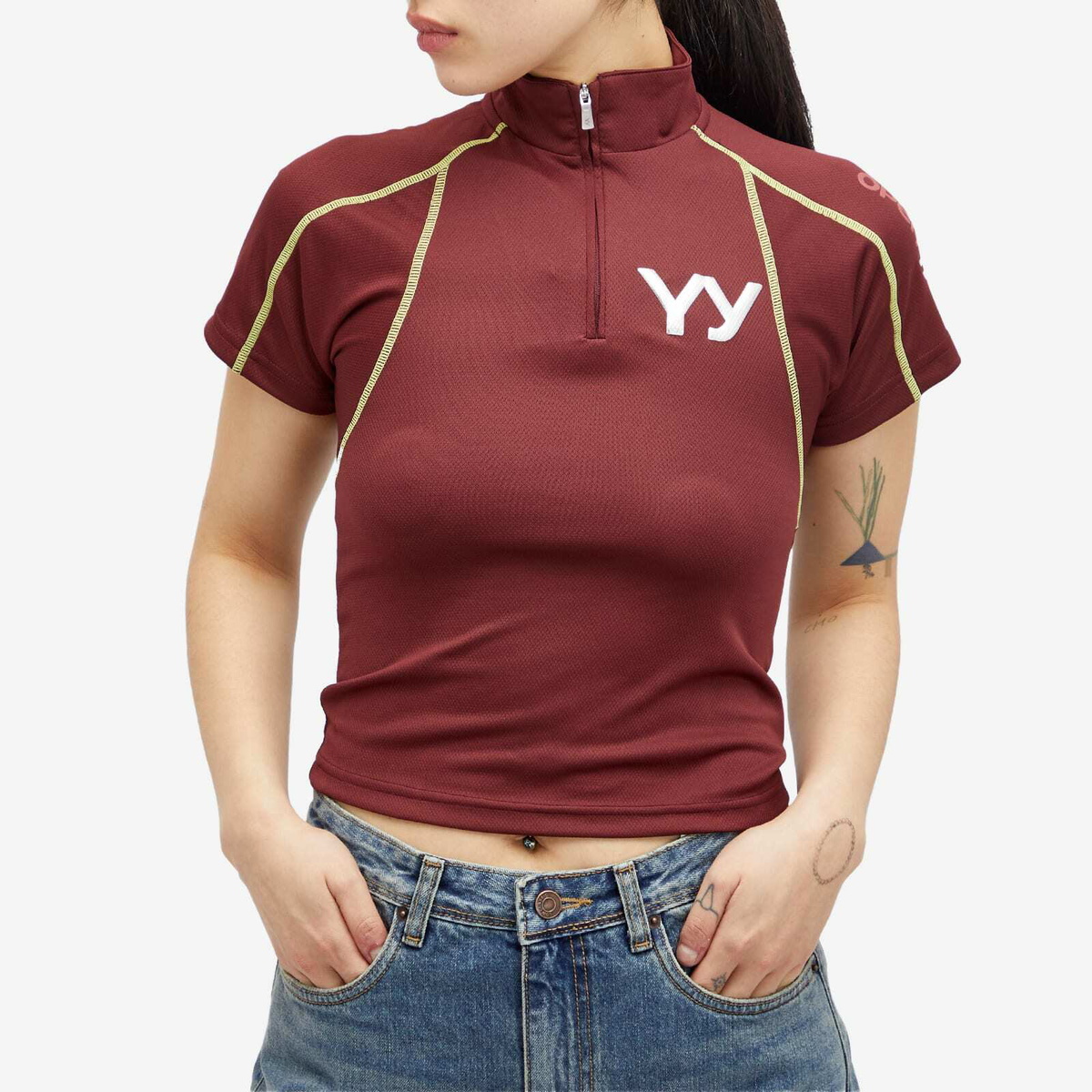 トップス OPEN YY CYCLING JERSEY TOP BURGUNDY OPEN YY Cycling Jersey Top Burgundy | END. (US)