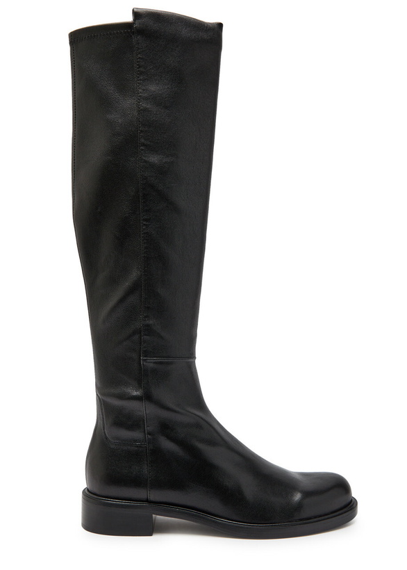 Photo: Stuart Weitzman 5050 Gisele Leather Knee-high Boots Black